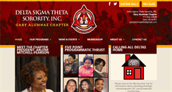 Desktop Screenshot of garyalumnaechapterdst.org